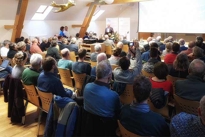 Das Publikum der LVV 2019 während des Grußwortes von Friedhelm Schmitz-Jersch