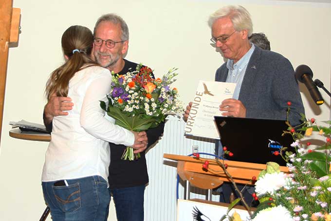 Ausgezeichnet mit der Goldenen Ehrennadel: Wolfgang Bivour, Potsdam, Mykologe/Pilzberater