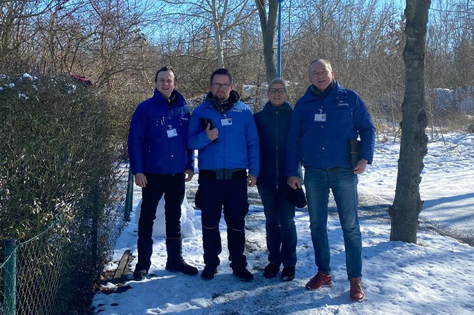 Aktuell sind in Brandenburg Jan Christoph, Florian Preetz, Ricarda Georgi und Oliver Führlich für die NABU-Mitgliederwerbung unterwegs. Foto: NABU Brandenburg