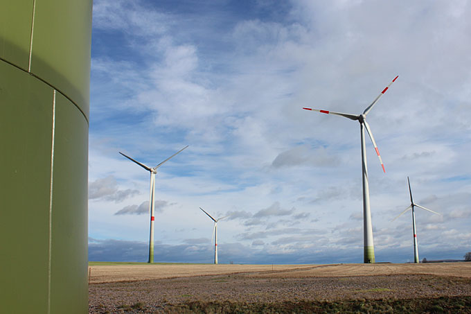 Windkraftanlagen bei Freiberg - Foto: Ina Ebert